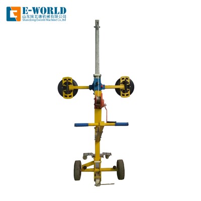 Portable glass vacuum lifting trolley